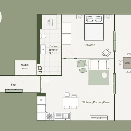 C6 - Mit Grossem, Ueberdachten Suedbalkon Im 